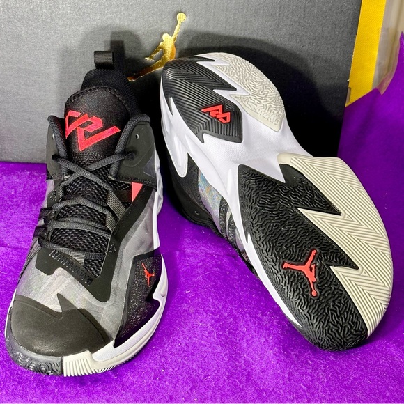 Nike Jordan One Take 3 DC7702-001 Black/White/Grey Fog Mens/Boys Size 6.5 New - Picture 7 of 12